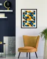 queence Bild Sammy, Abstrakt, Figuren, Gemälde, Kunst, Modern (1 St), HD Premium Poster-Druck inkl. Holzrahmen