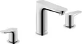 Duravit Wave 3-Loch Waschtischarmatur, Ausladung 129 mm, mit Ablaufgarnitur,