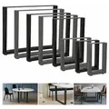2x Tischbeine 100x72 Tischuntergestell Schwarz Esstisch Bankkufen Tisch - Melko