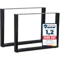 Melko 2er Set Tischkufen 100 x 72 cm Tischuntergestell Industrial Möbelbeine Industriedesign Tischbeine inkl. Bodenschoner