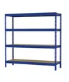 Schwerlastregal Profi 200x200x60 cm 3200 kg blau Werkstattregal Lagerregal Regal