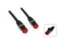 Patchkabel Cat.6 S/STP (schwarz, 50 cm)