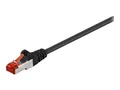 Goobay Patch-Kabel - RJ-45 (M) zu RJ-45 (M) 50cm schwarz