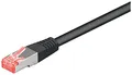 Goobay 68687 CAT 6 Patchkabel, S/FTP (PiMF), Schwarz