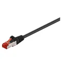 Dönges Patchkabel Cat. 6, 2x RJ45 mit S/FTP, 0,5 m, schwarz