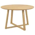 Actona Esstisch Malika Ø 120 cm Holz Braun Eiche