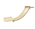 BURI Katzen-Kletterwand Wand Katzen Hängebrücke L55cm Kletterbrücke Katzenbrücke Kletterbaum