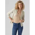 Vero Moda Kurzblazer VMJESMILO 3/4 LOOSE BLAZER WVN GA NOOS mit Leinen grau XS (34)
