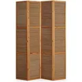 Homestyle4u Paravent 4-tlg. Sondergröße 200x160 cm in Braun cm 874