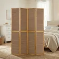 Raumteiler Trennwand Holz Paravent Sichtschutz Bambus Spanische Wand Homestyle4u