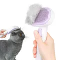 Katzenbürste mit Auslöseknopf, Dauerhaft Katzen Bürste Katzenbürste Kurzhaar ...