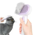 Katzenbürste mit Auslöseknopf Fellpflege Langhaar Kurzhaar Bürste