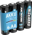 ANSMANN Akku Mignon AA 1500mAh 1,6V NiZn, 4 Stück