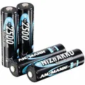 Ansmann 4er-Set Nickel-Zink-Akkus AA Mignon, 1.500 mAh / 2.500 mWh, 1,6 Volt