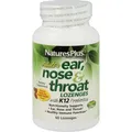 Natures Plus Adult`s Ear, Nose & Throat- 60 Lozenges cherry-berry flavor
