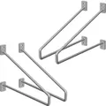 ML-Design 4 Stück Regalhalterung 265 mm Silber aus Stahl Haarnadel Schwebe