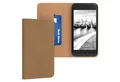 EAZY CASE Handyhülle Bookstyle Vintage für iPhone SE 2022/20,iPhone 8/7 4,7 Zoll, Handy Klapphülle Klapptasche Etui Standhülle Handy Hülle Hellbraun
