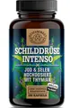 SCHILDDRÜSE INTENSO® Selen Jod Tabletten - WICHTIG: Laborgeprüfter -Umwandler Schilddrüse- Komplex mit Selen, Jod (155µg pro Kapsel) und Thymian -Hochdosiert- Vegan DE SCHEUNENGUT®