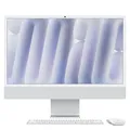 Apple iMac MWUU3D/A Silber 61cm(24‘‘) M4 10-Core Chip, 10-Core GPU, 16GB Ram, 25