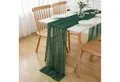 LuxusKollektion Tischläufer Tischläufer Chiffon Tüll Dunkelgrün Hochzeit 3m Dunkelgrün 70 x 300 cm