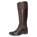 CAPRICE Damen Stiefel aus Leder mit Schnalle, Braun (Dk Brown Comb), 38 EU