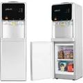 WINLIFE® Elektrischer Wasserspender Groß Silber Wasserspendergerät mit Kindersicherung Knopf, Trinkwasserspender für heiße & kalte Getränke 5... - Silber