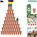 Terrakotta-Pflanzgefäße 48 Stück Mini Keramik Töpfe Drainage