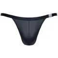 Regnes Fetish Planet String Herren String schwarz aus mattem wetlook Material dehnbar mit seitlich schwarz M
