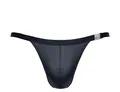 Regnes Fetish Planet Herren String schwarz aus mattem Wetlook Material dehnbar mit seitlicher Öffnung M
