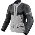 Revit Defender 3 GTX Motorrad Textiljacke, schwarz-grau-silber, Größe 2XL für Männer