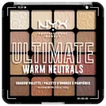 NYX Professional Makeup Lidschattenpalette mit 16 Farbtönen, Intensives und langanhaltendes Finish, Vegane Formel ohne Inhaltsstoffe tierischen Ursprungs, Ultimate Shadow, Farbton: Warm Neutrals