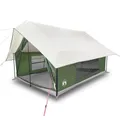 vidaXL Kuppelzelt Campingzelt 5 Personen Grün Wasserdicht, (1 tlg), Grün