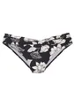 s.Oliver Bikini-Hose "Lady", mit floralem Design, Gr. 40 - N-Gr, schwarz-creme N-Gr