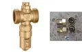 2 Stück Caleffi Frostschutzventil 1" für Wärmepumpe + 4 x Verschraubung 1"