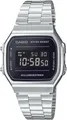 CASIO A168WEM-1 Vintage Digitaluhr Silber Schwarz