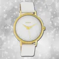 Oozoo Damenuhr Timepieces C10601 weiß Lederarmband Quarz Analoguhr UOC10601