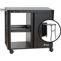 BBQ-Toro Grillwagen 95 x 50 x 80 cm, Schwarz Grilltisch mit großer Arbeitsfläche, Grill Serviertisch - Schwarz