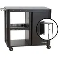 Grillwagen 95 X 50 X 80 Cm, Schwarz Grilltisch Mit Großer Arbeitsfläche, Grill Serviertisch - Bbq-toro