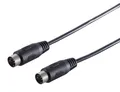 Audio / MIDI Kabel, 5-pol. DIN-Stecker DIN-Stecker, schwarz - Länge: 1,50 m