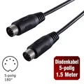 5 poliges Diodenkabel - DIN Kabel AUX - Diodenstecker 5-polig DIN Stecker - 1,5m