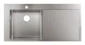 Hansgrohe S71 Einbauspüle S716-F450 mit Abtropffläche rechts - Edelstahl - 43331800