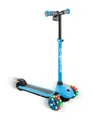 Globber E-Scooter "ONE K E-MOTION 4 PLUS, mit Leuchtrollen", hellblau