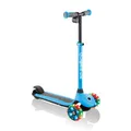 Globber E-MOTION 4 PLUS MIT LEUCHTROLLEN - 3-Rad-Elektro-Scooter - Himmelblau
