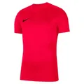 Nike Jungen Y Nk Df Park Vii JSY Kurzarm-Trikot, Bright Crimson/Black, S EU