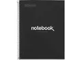 Notizbuch Miquelrius Emotions 1, DIN A4, 80 Blatt kariert und blickdicht, gelocht, Spiralbindung, Hardcover, schwarz