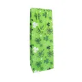 Idena Flaschentasche Glücksklee grün 12x35x9cm 128g/m² - 31849