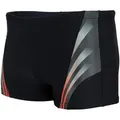 Aquarti Badehose Aquarti Herren Kurze Badehose mit Streifen rot|schwarz M