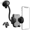 Hama Auto-Handyhalterung Multi 2 in 1 f. Lüftung / Scheibe 360° Drehbar Schwarz