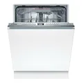 Bosch SMV4ENX06E Serie 4, Einbau-Geschirrspüler komplett versenkbar, Home Connect, EfficientDry: automatische Türöffnung, dritter Extra-Raumkorb, Waschassistent, 60 cm