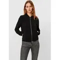 Vero Moda Bomberjacke VMCOCO L/S BOMBER NOOS in modisch kurzer Form, mit Stretch schwarz S (36)